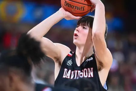 Davidson takes on College of Charleston in the quarterfinals of the 2022 Shriners Children's Charleston Classic at the TD Arena on Thursday, November 17, 2022 in Charleston, South Carolina.