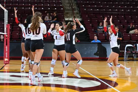 Davidson takes on Delaware in non-conference women’s volleyball action at the Winthrop Coliseum on Saturday, September 10, 2022 in Rock Hill, South Carolina.