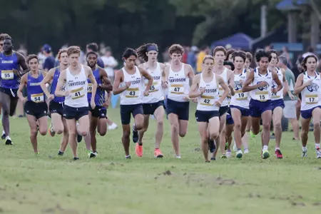 Davidson participates in the 2023 Queen City Invite at McAlpine Creek Park on Friday, September 15, 2023 in Charlotte, North Carolina.