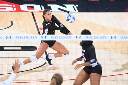 Davidson takes on Northern Illinois in non-conference volleyball action at the 2023 Wildcat Classic at Belk Arena on Saturday, September 02, 2023 in Davidson, North Carolina. Tim Cowie/DavidsonPhotos.com