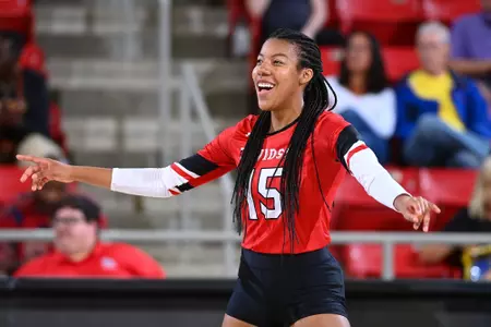 Davidson takes on Appalachian State in non-conference women’s volleyball action at Belk Arena on Thursday, September 14, 2023 in Davidson, North Carolina. Tim Cowie/DavidsonPhotos.com