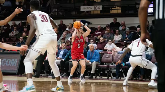 Grant Huffman shooting against Fordham on 1.17.2024