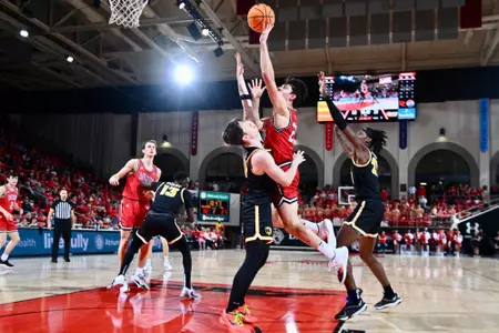 Connor Kochera against VCU on Jan. 27, 2024