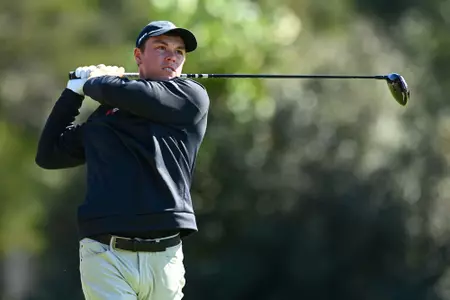 Davidson men’s golf participates in the inaugural Qubein Cup golf tournament at Sedgefield Country Club on Monday, October 14, 2024 in Greensboro, North Carolina. Credit - Tim Cowie/DavidsonPhotos.com