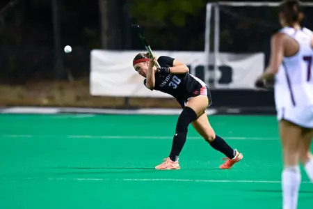 Davidson takes on Lock Haven in A-10 field hockey action at the Carol Grotnes Belk Turf Field on Friday, October 25, 2024 in Davidson, North Carolina. Credit - Tim Cowie/DavidsonPhotos.com