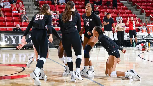 Davidson takes on Elon during the 2024 Wildcat Classic in women’s volleyball action at Belk Arena on Friday, August 30, 2024 in Davidson, North Carolina. Credit - Tim Cowie/DavidsonPhotos.com