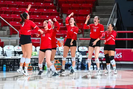Davidson takes on Rhode Island in A-10 womenÕs volleyball action at Belk Arena on Saturday, November 16, 2024 in Davidson, North Carolina. Credit - Tim Cowie/DavidsonPhotos.com