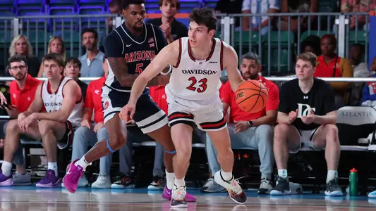 Connor Kochera against No. 24 Arizona in 2024 Battle 4 Atlantis