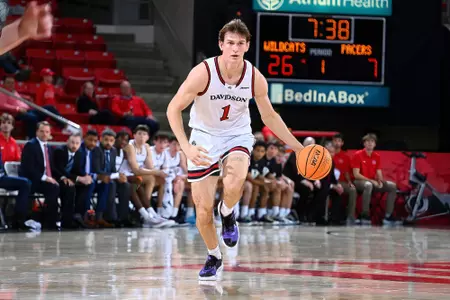 Davidson takes on William Peace in non-conference men’s basketball action at Belk Arena on Monday, November 04, 2024 in Davidson, North Carolina. Credit - Tim Cowie/DavidsonPhotos.com