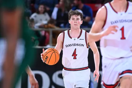 Davidson takes on Eastern Michigan in non-conference men’s basketball action at Belk Arena on Saturday, December 28, 2024 in Davidson, North Carolina. Credit - Tim Cowie/DavidsonPhotos.com