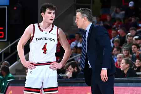 Davidson takes on Eastern Michigan in non-conference men’s basketball action at Belk Arena on Saturday, December 28, 2024 in Davidson, North Carolina. Credit - Tim Cowie/DavidsonPhotos.com