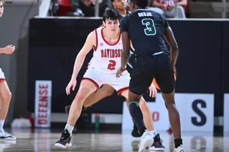 Davidson takes on George Mason in A-10 men’s basketball action at Belk Arena on Saturday, February 10, 2024 in Davidson, North Carolina. Tim Cowie/DavidsonPhotos.com
