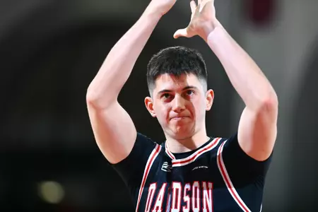 Davidson takes on Fordham in A-10 men’s basketball action at Belk Arena on Tuesday, February 20, 2024 in Davidson, North Carolina. Tim Cowie/DavidsonPhotos.com