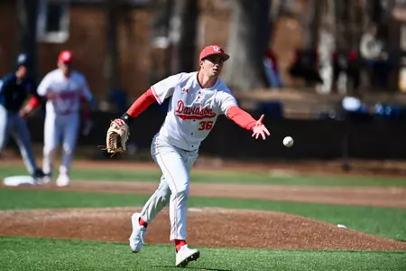 Davidson takes on Villanova in non-conference baseball action at Wilson Field on Sunday, February 25, 2024 in Davidson, North Carolina. Tim Cowie/DavidsonPhotos.com