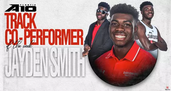 Jayden Smith earned his third A-10 weekly track honor of the season