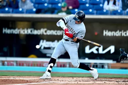 Davidson takes on Charlotte in non-conference baseball action at Atrium Health Ballpark on Tuesday, March 19, 2024 in Kannapolis, North Carolina. Credit - Tim Cowie/DavidsonPhotos.com