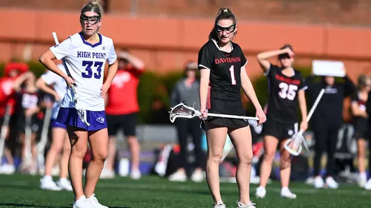 Davidson takes on High Point in non-conference women’s lacrosse action at Vert Stadium on Saturday, February 03, 2024 in High Point, North Carolina. Tim Cowie/DavidsonPhotos.com