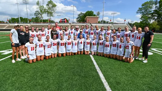 Davidson takes on St. Bonaventure in A-10 women’s lacrosse action at Davidson College Stadium on Saturday, April 20, 2024 in Davidson, North Carolina. Credit - Tim Cowie/DavidsonPhotos.com
