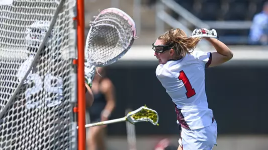 Davidson takes on St. Bonaventure in A-10 women’s lacrosse action at Davidson College Stadium on Saturday, April 20, 2024 in Davidson, North Carolina.  Credit - Tim Cowie/DavidsonPhotos.com