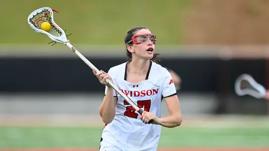 Davidson takes on St. Bonaventure in A-10 women’s lacrosse action at Davidson College Stadium on Saturday, April 20, 2024 in Davidson, North Carolina.  Credit - Tim Cowie/DavidsonPhotos.com