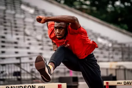 Jayden Smith practices ahead of the 2024 NCAA Championships