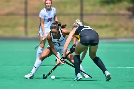Davidson takes on Towson in non-conference field hockey at the Carol Grotnes Belk Turf Field on Sunday, September 01, 2024 in Davidson, North Carolina. Credit - Tim Cowie/DavidsonPhotos.com