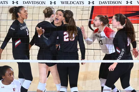 Davidson takes on Elon during the 2024 Wildcat Classic in women’s volleyball action at Belk Arena on Friday, August 30, 2024 in Davidson, North Carolina. Credit - Tim Cowie/DavidsonPhotos.com