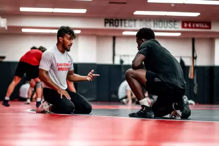 Ike Byers coaching Tyler-Xavier McKnight