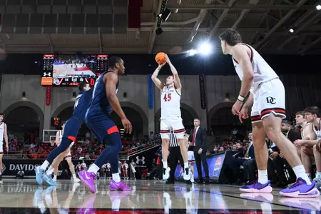Davidson takes on Duquesne in A-10 men’s basketball action at Belk Arena on Saturday, January 04, 2025 in Davidson, North Carolina. Credit - Tim Cowie/DavidsonPhotos.com