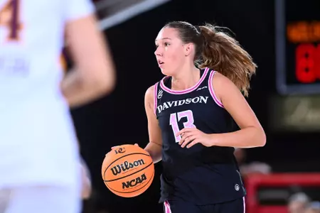 Davidson takes on Iona in non-conference women’s basketball action at Belk Arena on Sunday, November 16, 2025 in Davidson, North Carolina. Credit - Tim Cowie/DavidsonPhotos.com @tjcowie