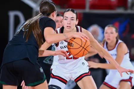 Davidson takes on Ohio in non-conference women’s basketball action at Belk Arena on Sunday, November 30, 2025 in Davidson, North Carolina. Credit - Tim Cowie/DavidsonPhotos.com @tjcowie