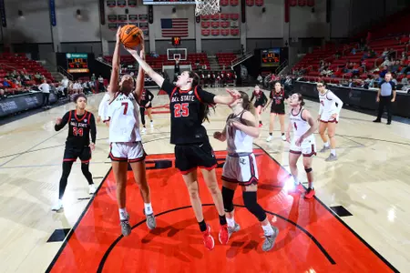 Davidson takes on Ball State in non-conference women’s basketball action at Belk Arena on Sunday, December 07, 2025 in Davidson, North Carolina. Credit - Tim Cowie/DavidsonPhotos.com @tjcowie