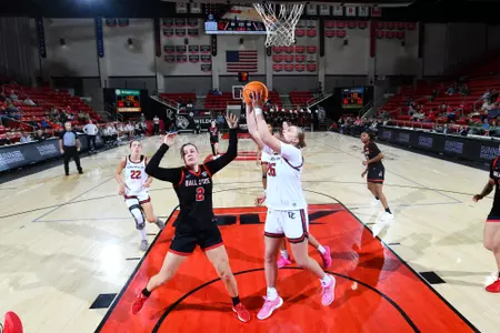 Davidson takes on Ball State in non-conference women’s basketball action at Belk Arena on Sunday, December 07, 2025 in Davidson, North Carolina. Credit - Tim Cowie/DavidsonPhotos.com @tjcowie