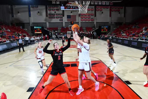 Davidson takes on Ball State in non-conference women’s basketball action at Belk Arena on Sunday, December 07, 2025 in Davidson, North Carolina. Credit - Tim Cowie/DavidsonPhotos.com @tjcowie