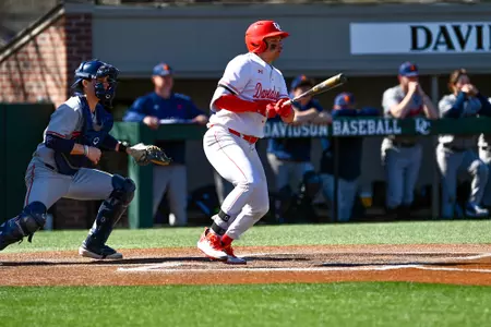 Davidson takes on Bucknell in non-conference baseball action at Wilson Field on Sunday, February 23, 2025 in Davidson, North Carolina. Credit - Tim Cowie/DavidsonPhotos.com