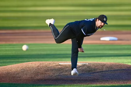 Davidson takes on Lafayette in non-conference baseball action at Wilson Field on Friday, February 28, 2025 in Davidson, North Carolina. Credit - Tim Cowie/DavidsonPhotos.com