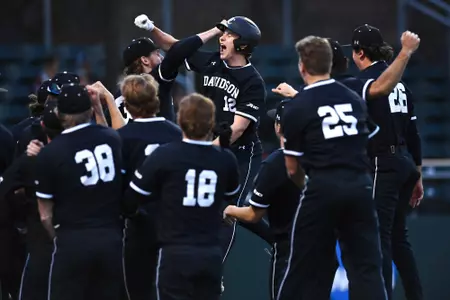 Davidson takes on Lafayette in non-conference baseball action at Wilson Field on Friday, February 28, 2025 in Davidson, North Carolina. Credit - Tim Cowie/DavidsonPhotos.com