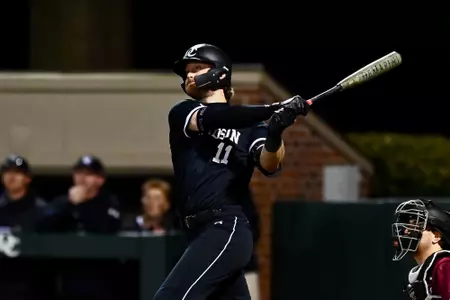 Davidson takes on Lafayette in non-conference baseball action at Wilson Field on Friday, February 28, 2025 in Davidson, North Carolina. Credit - Tim Cowie/DavidsonPhotos.com