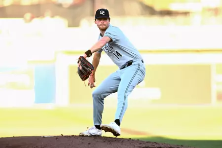 Davidson takes on NC State in non-conference baseball action at the Atrium Ballpark on Tuesday, March 18, 2025 in Kannapolis, North Carolina. Credit - Tim Cowie/DavidsonPhotos.com