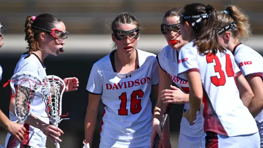 Davidson takes on Richmond in A-10 women’s lacrosse action at the Davidson Football Stadium on Wednesday, March 12, 2025 in Davidson, North Carolina. Credit - Tim Cowie/DavidsonPhotos.com