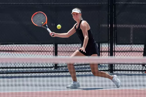 Davidson takes on Lees McRae in non-conference women's tennis action at the Davidson Tennis Courts on Saturday, April 19, 2025 in Davidson, North Carolina. Credit - Jeff Sochko/DavidsonPhotos.com