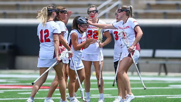 Davidson takes on George Washington in A-10 women’s lacrosse action at the Davidson College Stadium on Saturday, April 19, 2025 in Davidson, North Carolina. Credit - Tim Cowie/DavidsonPhotos.com