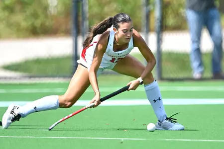 Davidson takes on Ohio in non-conference field hockey action at Carol Grotnes Belk Turf Field on Sunday, September 21, 2025 in Davidson, North Carolina. Credit - Tim Cowie/DavidsonPhotos.com @tjcowie