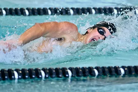 Davidson takes on Queens in non-conference swimming and diving action at the Charles A. Cannon Pool on Saturday, September 27, 2025 in Davidson, North Carolina. Credit - Tim Cowie/DavidsonPhotos.com @tjcowie