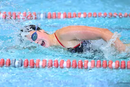 Davidson takes on Queens in non-conference swimming and diving action at the Charles A. Cannon Pool on Saturday, September 27, 2025 in Davidson, North Carolina. Credit - Tim Cowie/DavidsonPhotos.com @tjcowie
