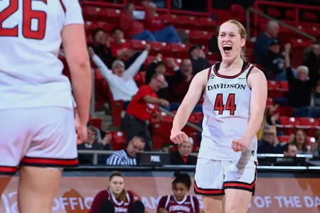 Davidson takes on Fordham in A-10 women’s basketball action at Belk Arena on Wednesday, January 14, 2026 in Davidson, North Carolina. Credit - Tim Cowie/DavidsonPhotos.com @tjcowie
