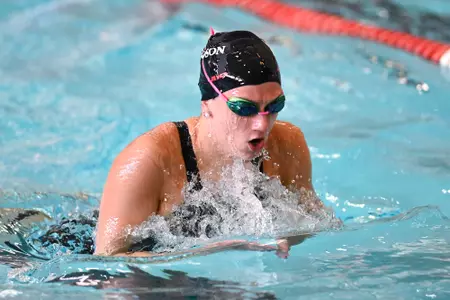 Davidson takes on William & Mary in non-conference swimming and diving action at the Charles A. Cannon Pool on Saturday, January 17, 2026 in Davidson, North Carolina. Credit - Tim Cowie/DavidsonPhotos.com @tjcowie