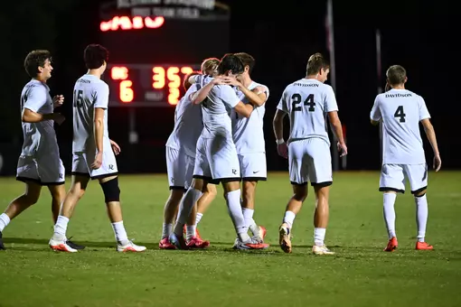 Davidson takes on Johnson & Wales in non-conference men’s soccer action at Alumni Stadium on Sunday, October 11, 2026 in Davidson, North Carolina. Credit - Tim Cowie/DavidsonPhotos.com