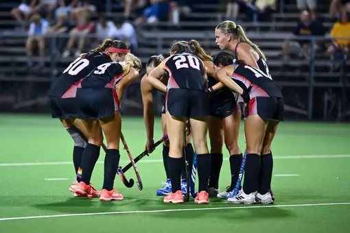 Davidson takes on VCU in A-10 field hockey action at the Carol Grotnes Belk Turf Field on Friday, October 16, 2026 in Davidson, North Carolina. Credit - Tim Cowie/DavidsonPhotos.com