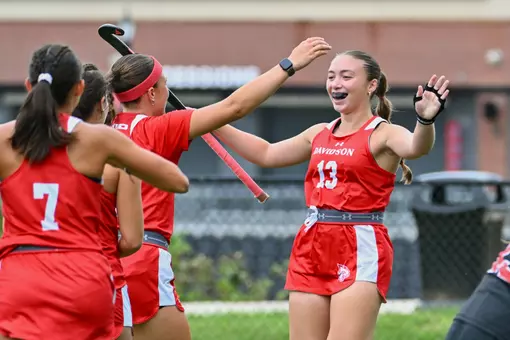 Davidson takes on Ball State in non-conference field hockey action at the Carol Grotnes Belk Turf Field on Sunday, October 04, 2026 in Davidson, North Carolina. Credit - Tim Cowie/DavidsonPhotos.com